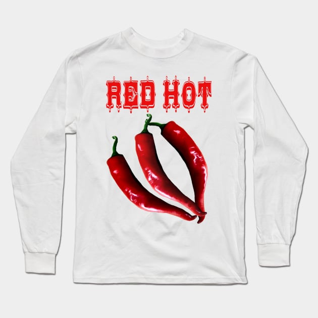 Hot Chili Spicy Food Expert Long Sleeve T-Shirt by PlanetMonkey